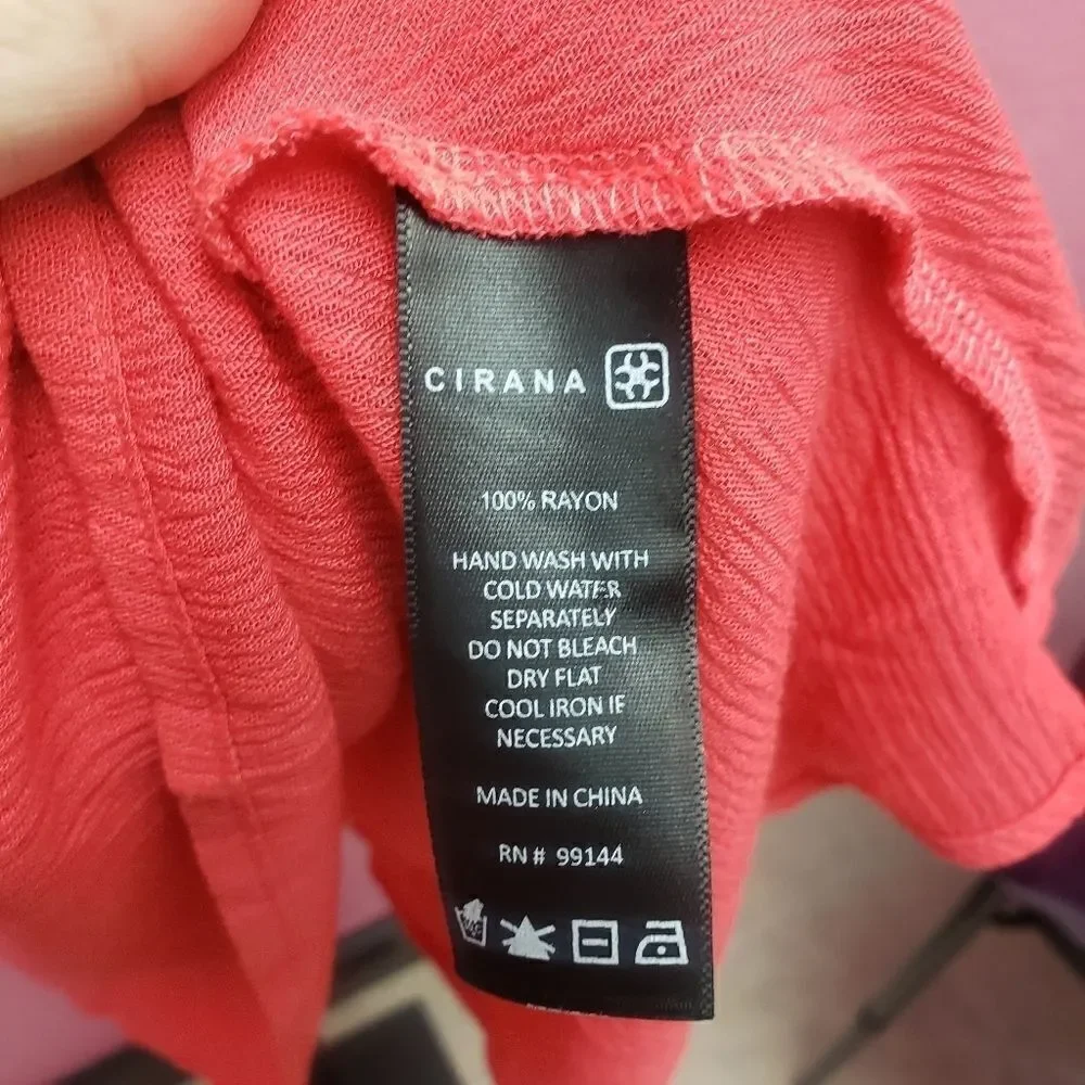 Cirana Peach Boho Style Coverup - Picture 3 of 5